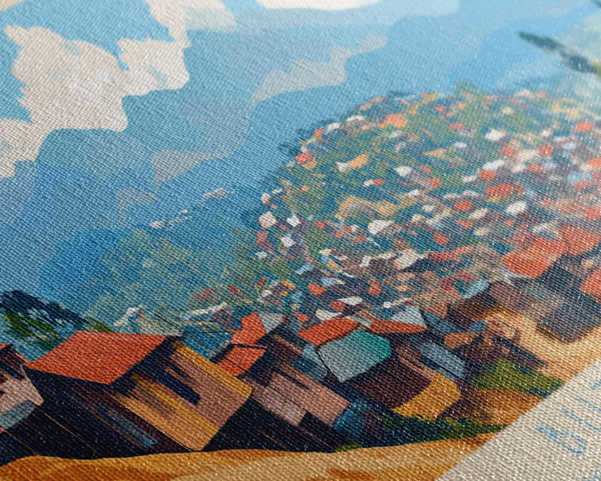 Butembo, Congo Panoramic Travel Poster Canvas Print, Butembo, Congo Painting, Congo Art, Butembo Panoramic Travel Art, Travel Painting