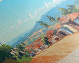 Cabinda, Angola Panoramic Travel Poster Canvas Print, Cabinda, Angola Painting, Angola Art, Cabinda Travel Art, Guest Room Painting