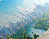 Changsha, China Panoramic Travel Poster Canvas Print, Changsha, China Painting, China Art, Changsha Travel Art, Living Room Painting