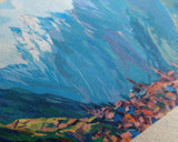 Chincha, Peru Travel Poster Panoramic Canvas Print, Chincha, Peru Painting, Peru Art, Chincha Travel Art, Guest Room Painting