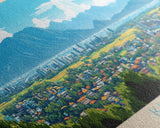 Kisumu, Kenya Panoramic Travel Poster Canvas Print, Kisumu, Kenya Painting, Kenya Art, Kisumu Travel Art, Guest Room Painting