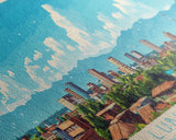 Lubumbashi, Congo Panoramic Travel Poster Canvas Print, Lubumbashi, Congo Painting, Congo Art, Lubumbashi Travel Art, Guest Room Painting