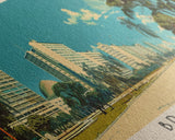 Brasilia, Brazil Panoramic Canvas Print, Brasilia, Brazil Painting, Brazil Art, Brasilia Travel Poster, Travel Art, Housewarming Gift