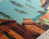 Cabinda, Angola Panoramic Canvas Print, Cabinda, Angola Painting, Angola Art, Cabinda Travel Poster, Travel Art, Vacation Gift