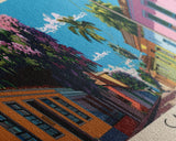 Capiata, Paraguay Panoramic Canvas Print, Capiata, Paraguay Painting, Paraguay Art, Capiata Travel Poster, Travel Art, Guest Room Painting