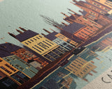 Carlisle, England Panoramic Canvas Print, Carlisle, England Painting, England Art, Carlisle Travel Poster, Travel Art, Vacation Gift