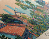 Chengdu, China Panoramic Canvas Print, Chengdu, China Painting, China Art, Chengdu Travel Poster, Travel Art, Vacation Gift