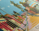 Chimoio, Mozambique Panoramic Canvas Print, Chimoio, Mozambique Painting, Mozambique Art, Chimoio Travel Poster, Travel Art, Guest Room Painting