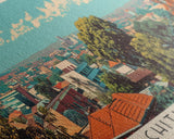 Chitungwiza, Zimbabwe Panoramic Canvas Print, Chitungwiza, Zimbabwe Painting, Zimbabwe Art, Chitungwiza Travel Poster, Travel Art, Vacation Gift