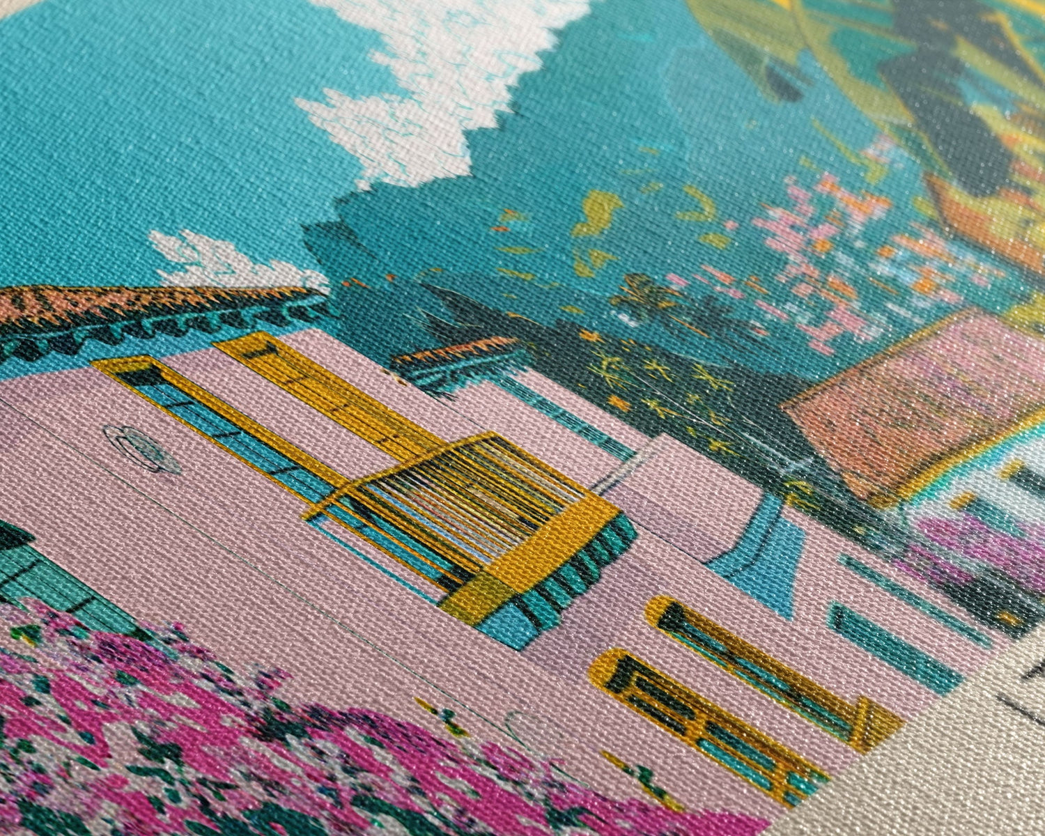 Itagui, Colombia Panoramic Canvas Print, Itagui, Colombia Painting, Colombia Art, Itagui Travel Poster, Travel Art, Guest Room Painting