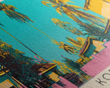 Korhogo, Ivory Coast Panoramic Canvas Print, Korhogo, Ivory Coast Painting, Ivory Coast Art, Korhogo Travel Poster, Travel Art, Vacation Gift