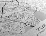 Zurich Street Map, Switzerland Map, Europe City Map Print, Minimalist Art, Wall Art, Canvas Print, Travel Art, Wall Hanging, Honeymoon Gift