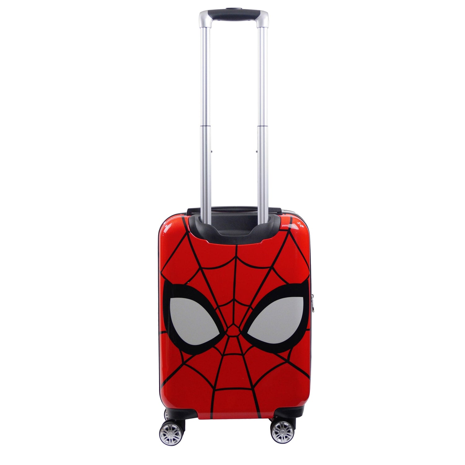 Marvel Spiderman Mask FŪL 21" Hard Rolling Luggage, Red
