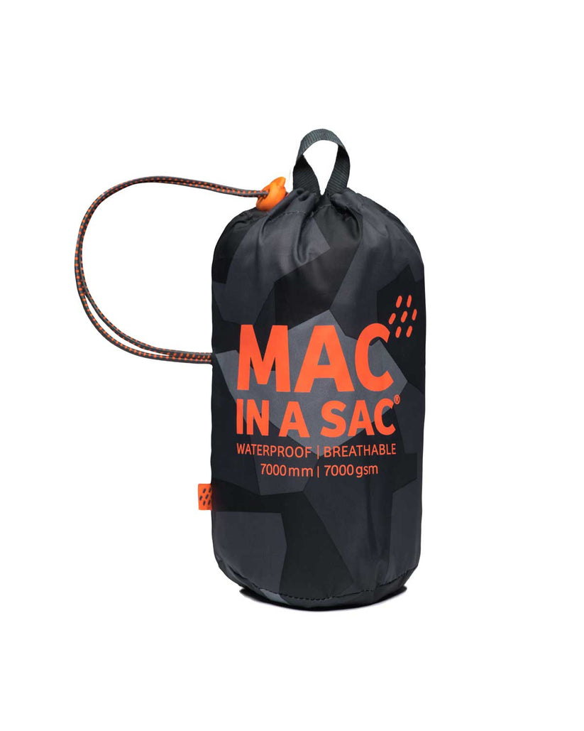 Black Camo Mac-In-A -Sac Origin II Rain Coat
