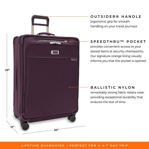 Baseline Collection Expandable Spinner Luggage by Briggs & Riley BLU129CXSP