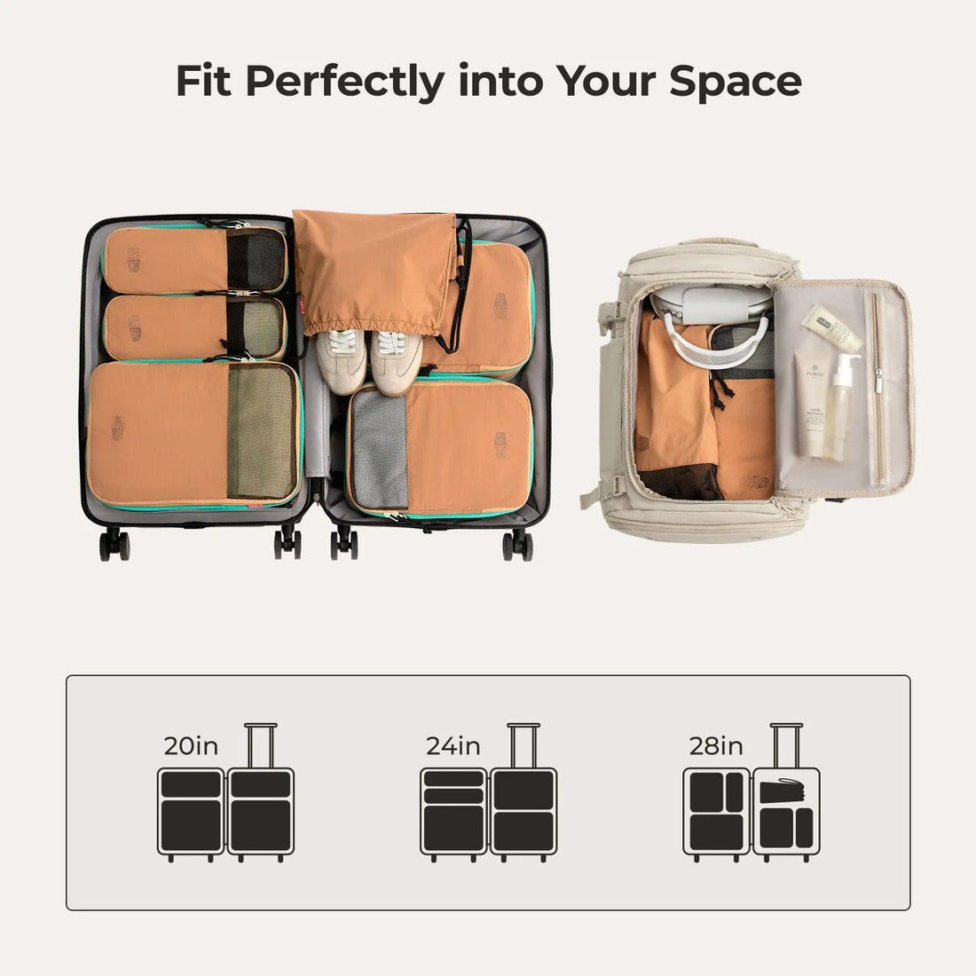 Blast Packing Cubes, 6 PCS Set by Bagsmart