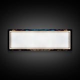 Urban Art Print, Graffiti On Abandoned Subway Train, Teal And Pink, Wall Decor, Large Framed Canvas Print, Panoramic, Wall Art, Canvas Print