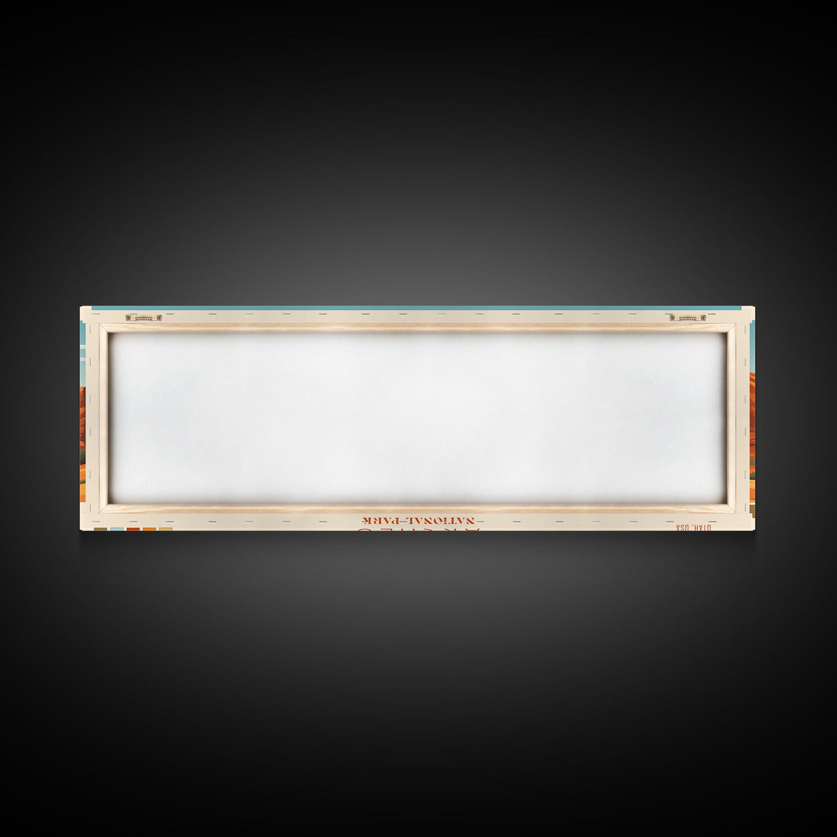 Arches National Park, Panoramic Utah Travel Art, National Park Print, Minimalist Travel Art, Midcentury Modern Style Landscape
