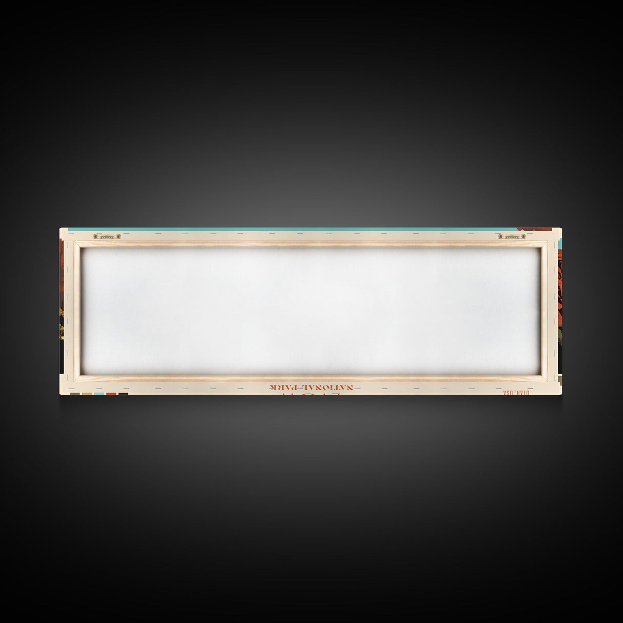 Zion National Park Panoramic Utah Travel Art, National Park Print, Minimalist Travel Art, Midcentury Modern Style Landscape