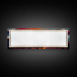 Beautiful Panoramic Sunset Watercolor, Extra Large Wall Art, Framed Panoramic Canvas Print, Framed Wall Art