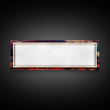 Beautiful Panoramic Watercolor Sunset, Extra Large Wall Art, Framed Panoramic Canvas Print, Framed Wall Art