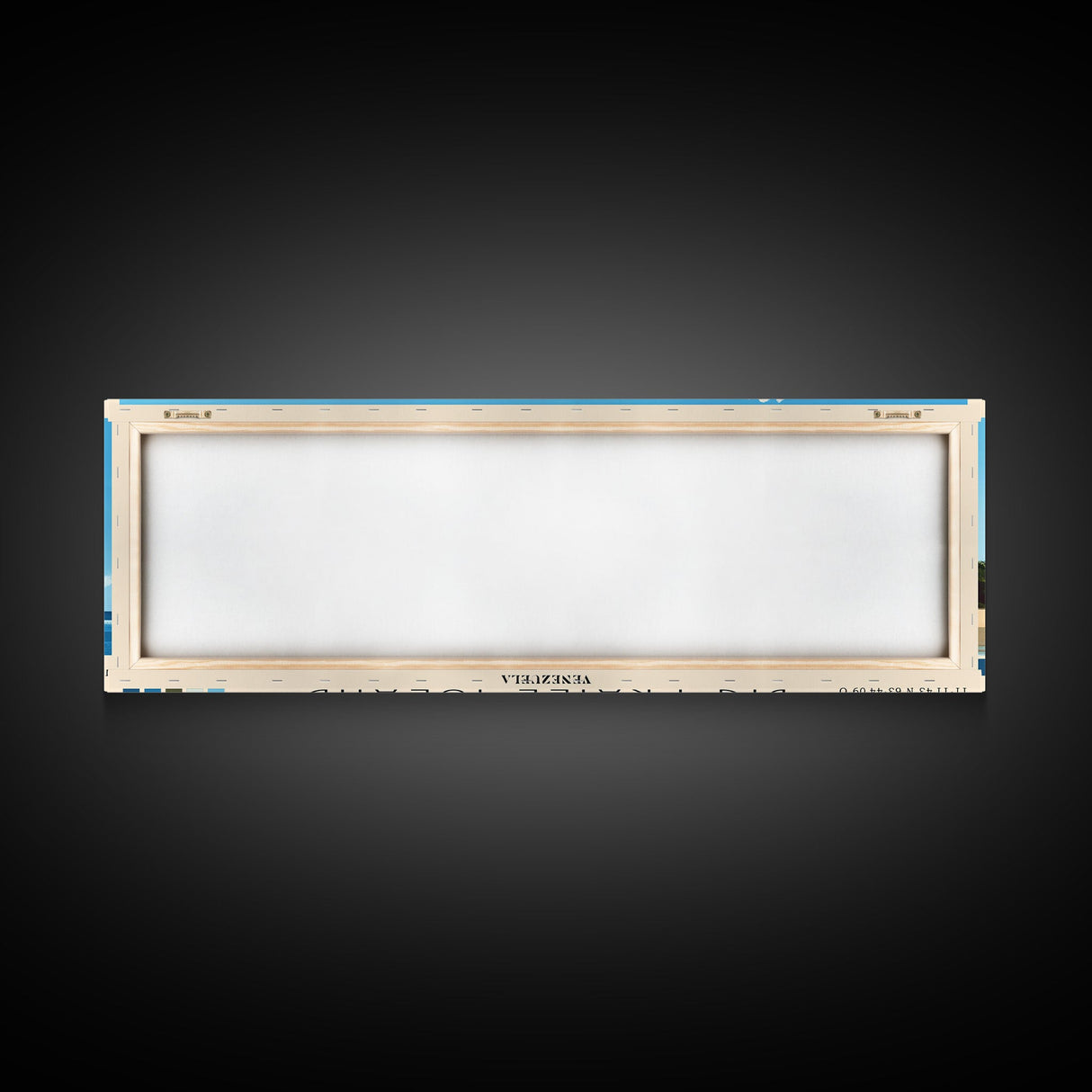 Big Fraile Island, Venezuela Panoramic Beach Print, Vacation Gift, Venezuela Wall Art, Framed Canvas Print, Framed Beach Painting