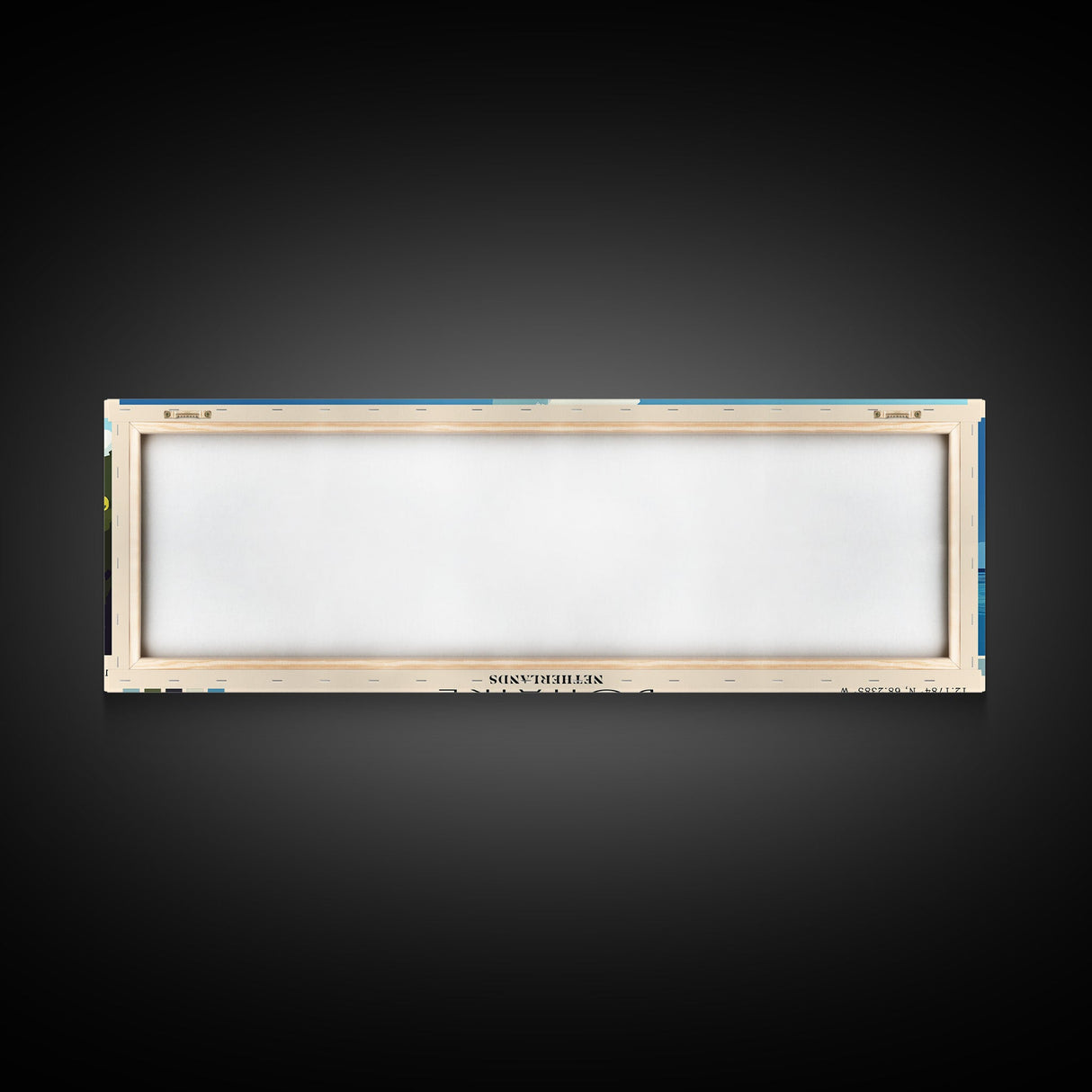 Bonaire, Netherlands Panoramic Beach Print, Vacation Gift, Netherlands Wall Art, Framed Canvas Print, Framed Beach Painting