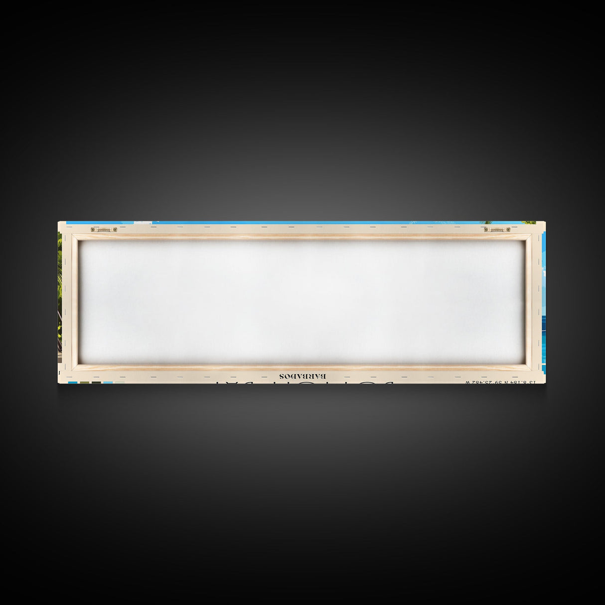 Bottom Bay, Barbados Panoramic Print, Vacation Gift, Barbados Wall Art, Beach Painting, Beach Decor, Large Wall Art, Wood Frame Art