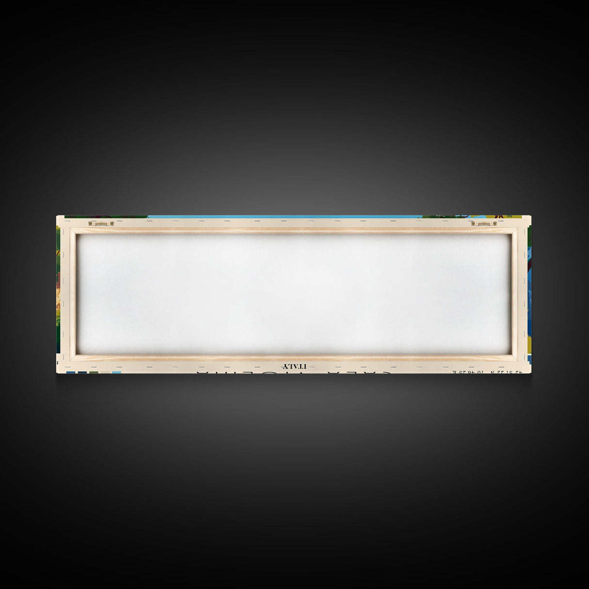 Cala Violina, Italy Panoramic Beach Print, Vacation Gift, Italy Wall Art, Framed Canvas Print, Framed Beach Painting