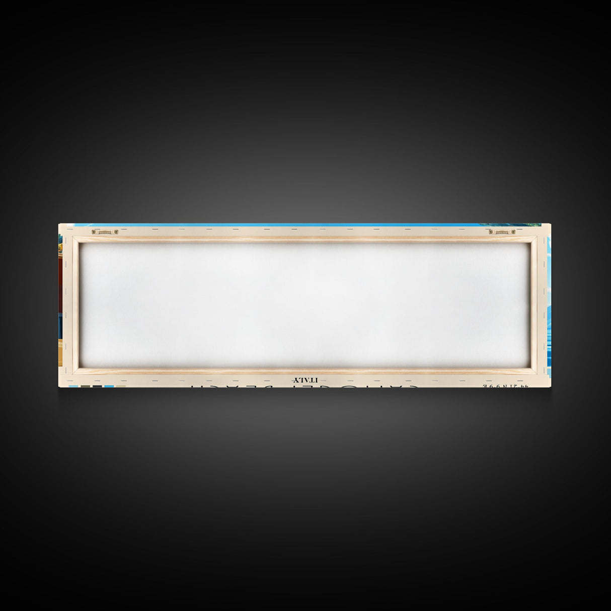 Camogli Beach, Italy Panoramic Beach Print, Vacation Gift, Italy Wall Art, Beach Painting, Beach Decor, Beach Painting