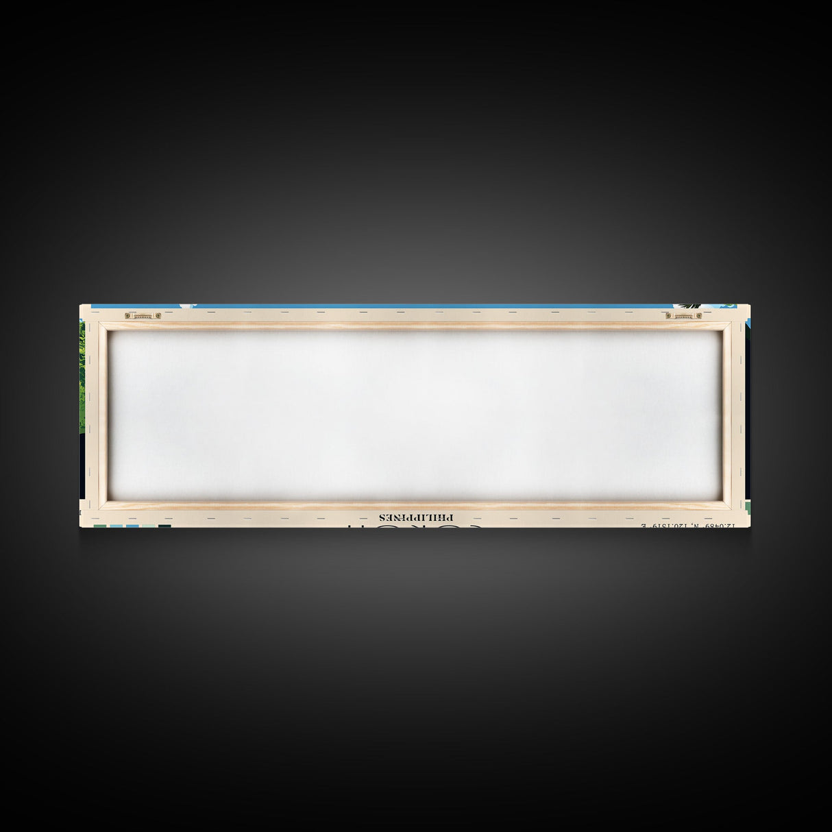 Coron, Philippines Panoramic Print, Vacation Gift, Philippines Wall Art, Beach Painting, Beach Decor, Large Wall Art, Wood Frame Art