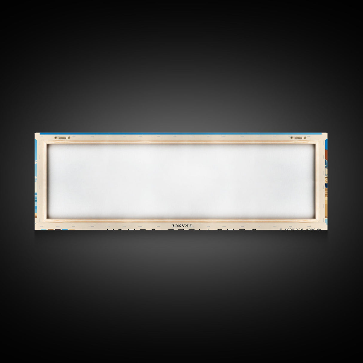 Deauville Beach, France Panoramic Print, Vacation Gift, France Wall Art, Vacation Wall Art, Vacatation Memories, Beach Decor, Beach Or Lakehouse Art