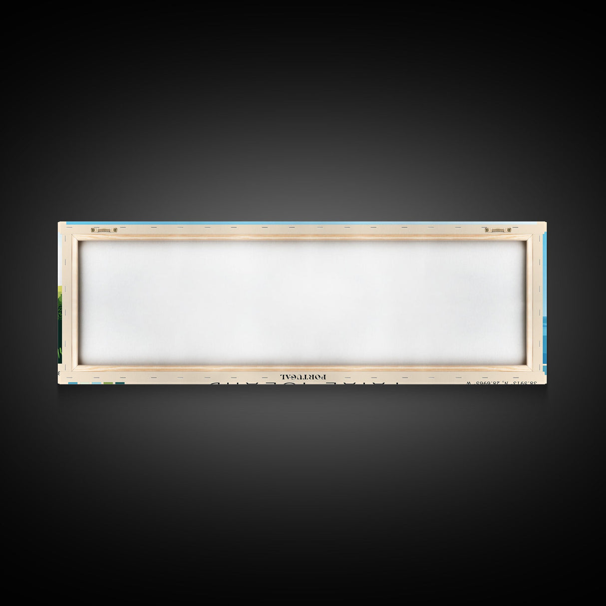 Faial Island, Portugal Panoramic Print, Vacation Gift, Portugal Wall Art, Beach Painting, Beach Decor, Large Wall Art, Wood Frame Art