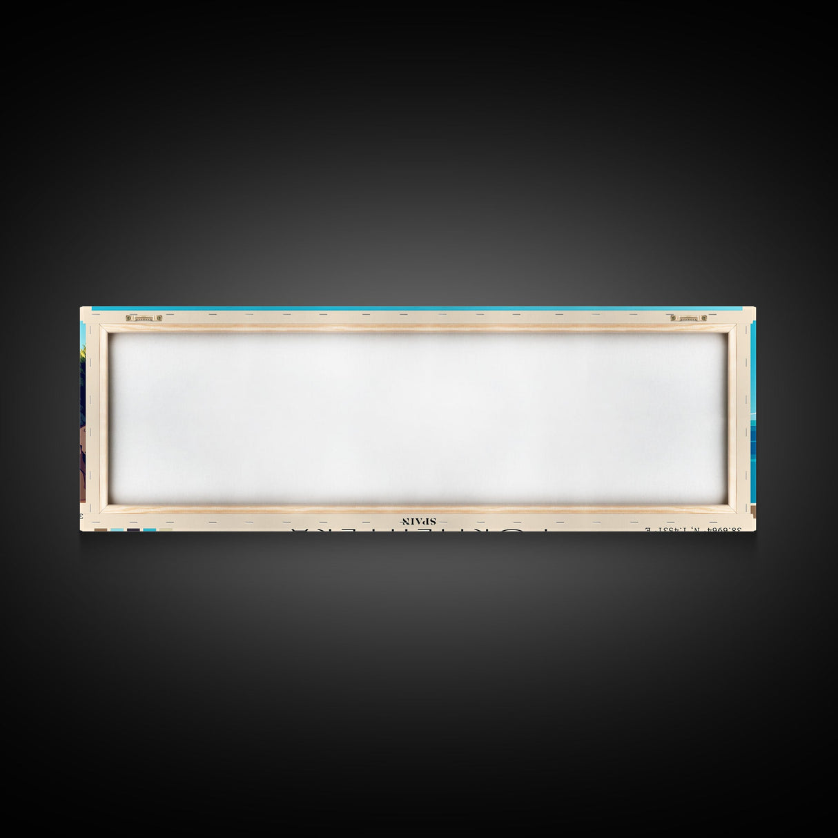 Formentera, Spain Panoramic Beach Print, Vacation Gift, Spain Wall Art, Beach Painting, Beach Decor, Beach Painting