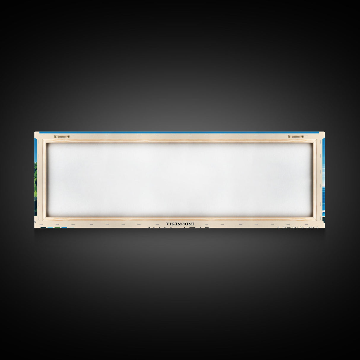 Gili Air, Indonesia Panoramic Beach Print, Vacation Gift, Indonesia Wall Art, Framed Canvas Print, Framed Beach Painting