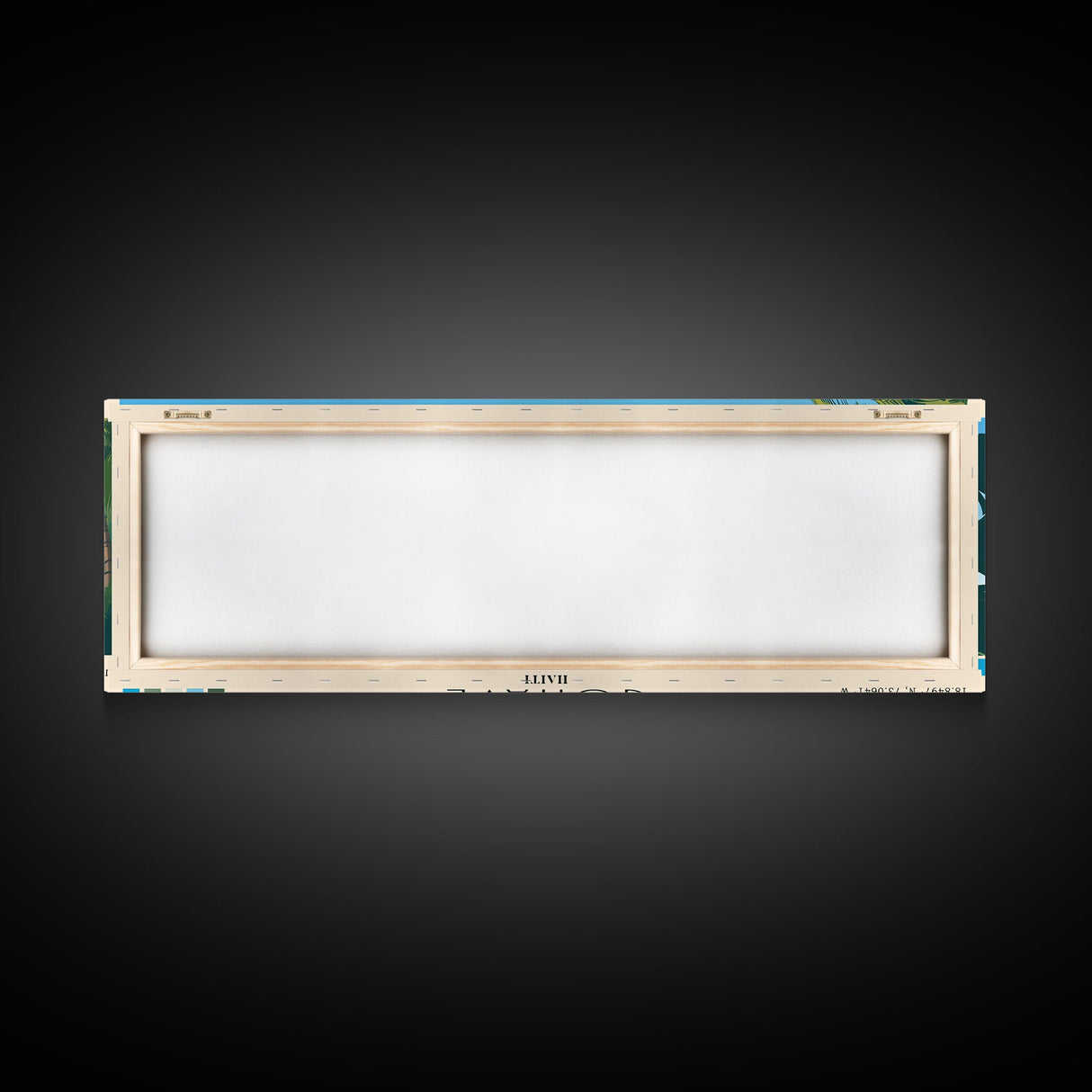 Gonâve, Haiti Panoramic Beach Print, Vacation Gift, Haiti Wall Art, Framed Canvas Print, Framed Beach Painting