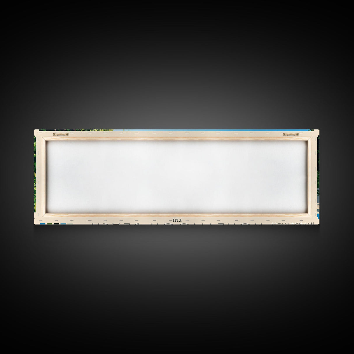 Honeymoon Beach, Fiji Panoramic Beach Print, Vacation Gift, Fiji Wall Art, Beach Painting, Beach Decor, Beach Painting