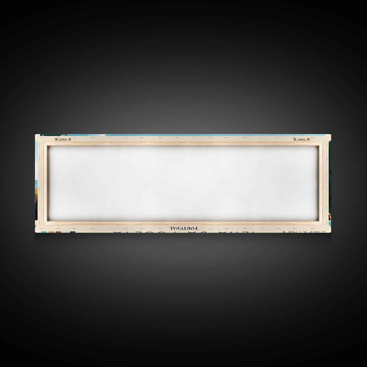 Ilha da Fuseta, Portugal Panoramic Print, Vacation Gift, Portugal Wall Art, Beach Painting, Beach Decor, Large Wall Art, Wood Frame Art