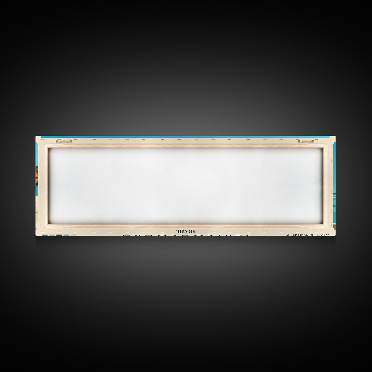 Jericoacoara, Brazil Panoramic Beach Print, Vacation Gift, Brazil Wall Art, Framed Canvas Print, Framed Beach Painting