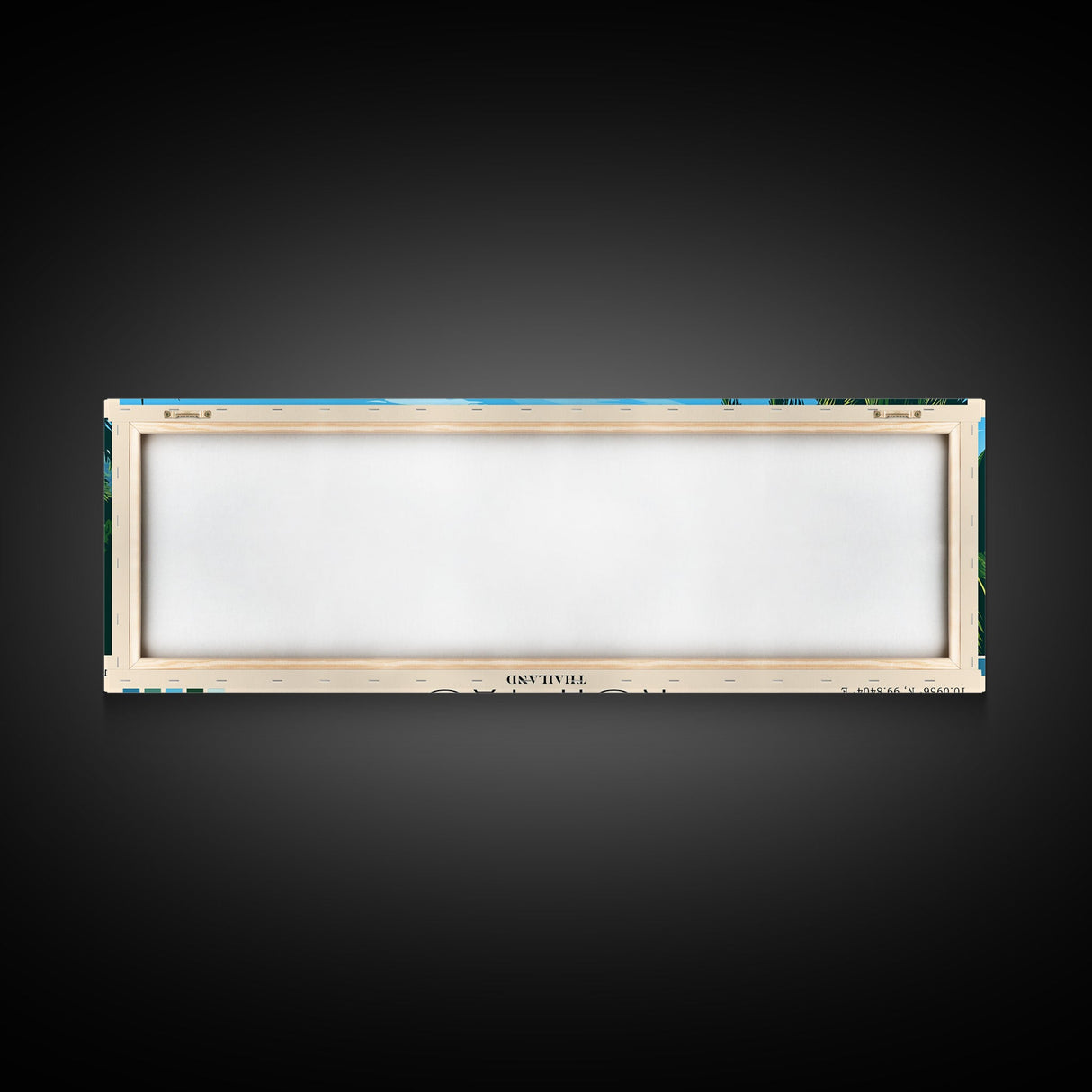 Koh Tao, Thailand Panoramic Beach Print, Vacation Gift, Thailand Wall Art, Beach Painting, Beach Decor, Beach Painting