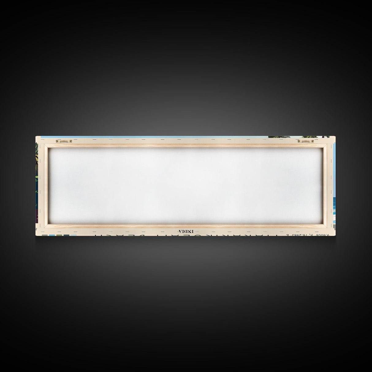 Mararikulam Beach, India Panoramic Print, Vacation Gift, India Wall Art, Beach Painting, Beach Decor, Large Wall Art, Wood Frame Art