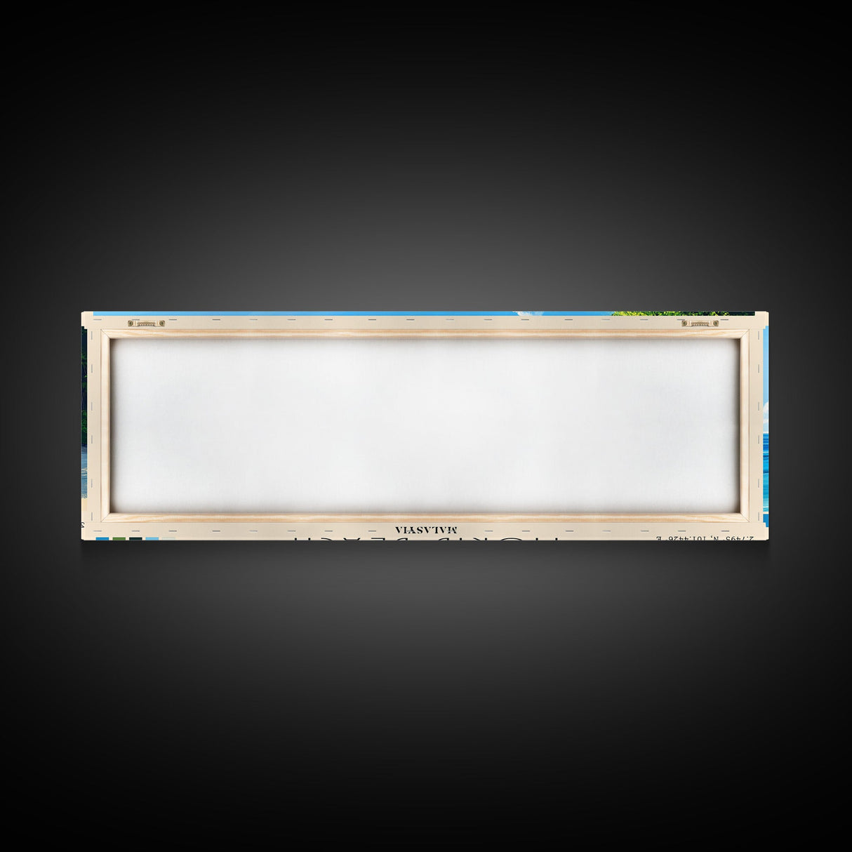 Morib Beach, Malasyia Panoramic Beach Print, Vacation Gift, Malasyia Wall Art, Framed Canvas Print, Framed Beach Painting