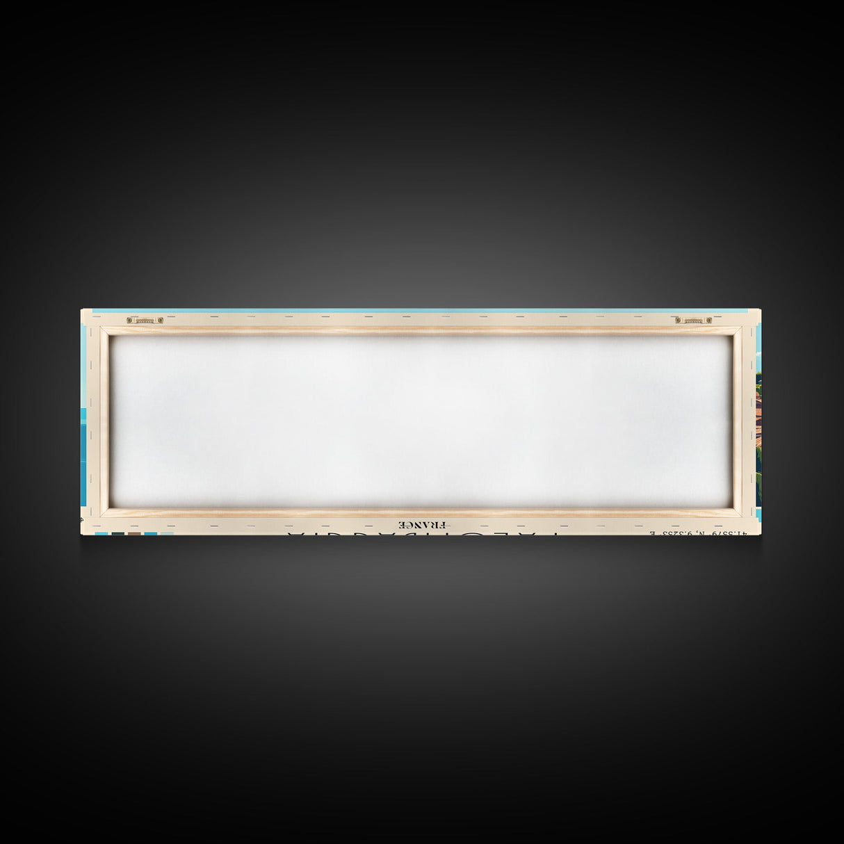 Palombaggia, France Panoramic Beach Print, Vacation Gift, France Wall Art, Framed Canvas Print, Framed Beach Painting