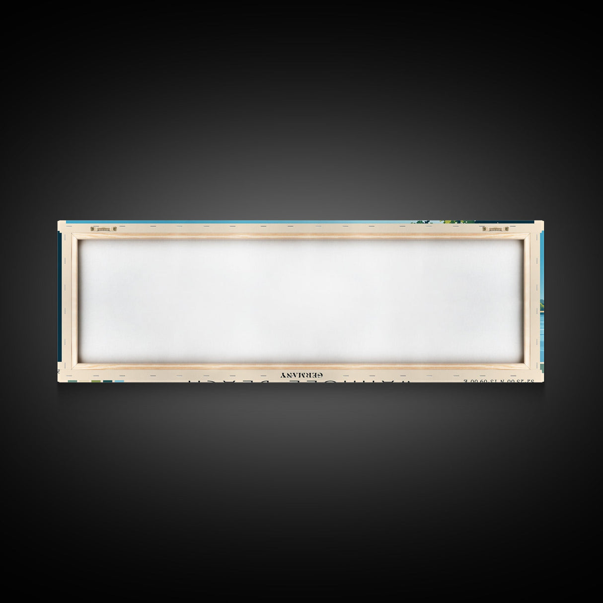 Wannsee Beach, Germany Panoramic Beach Print, Vacation Gift, Germany Wall Art, Beach Painting, Beach Decor, Beach Painting