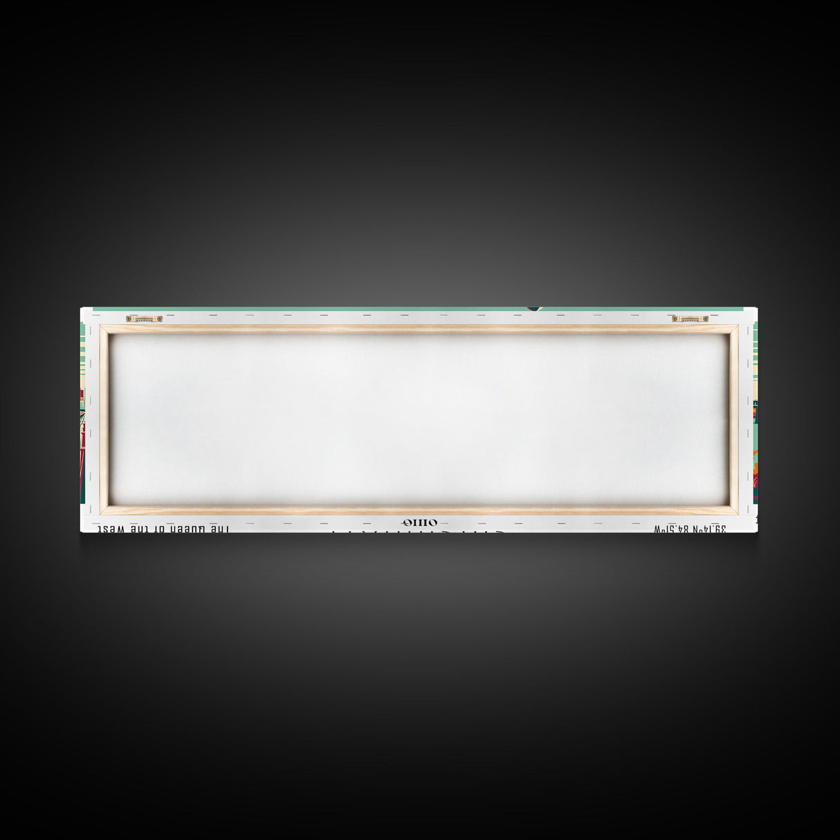 Cincinnati Ohio Panoramic Travel Poster Canvas Print