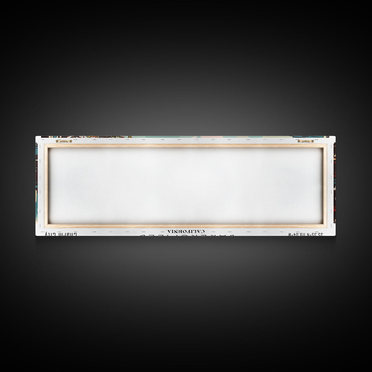 Baltimore Maryland Panoramic Painting, Mid Century Modern Framed Canvas Print, Retro Pop Art Travel Poster, Wall Decor, Home Decor, Wall Hanging