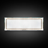 Detroit Michigan Panoramic Wall Art, Mid Century Modern Framed Canvas Print, Retro Pop Art Travel Poster, Office Art, Living Room Decor