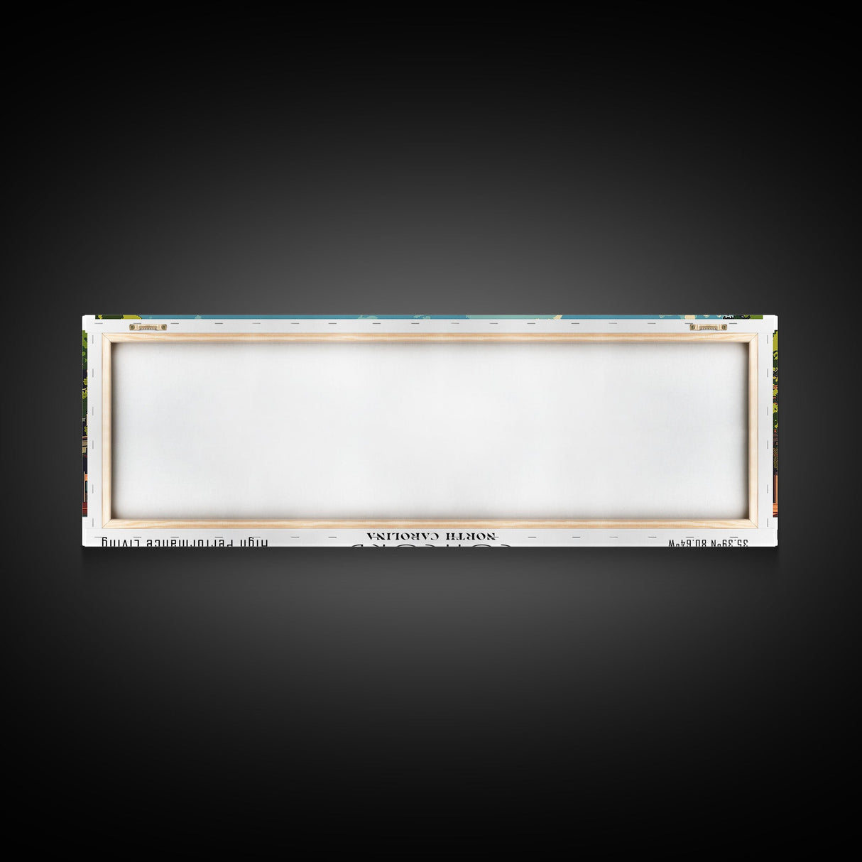 Concord North Carolina Panoramic Wall Art, Mid Century Modern Framed Canvas Print, Retro Pop Art Travel Poster, City Office Art, Home Decor