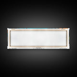 Eugene Oregon Panoramic Art, Mid Century Modern Framed Canvas Print, Retro Pop Art Travel Poster, Office Wall Decor