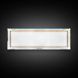 Fishers Indiana Panoramic Painting, Mid Century Modern Framed Canvas Print, Retro Pop Art Travel Poster, Home Wall Decor